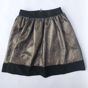Gold Snakeskin Lillie skirt by Darling Size S NWOT